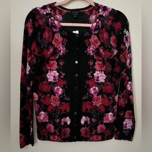 Talbots Floral Cardigan